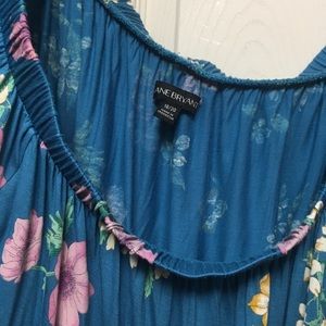 Off shoulder flower top